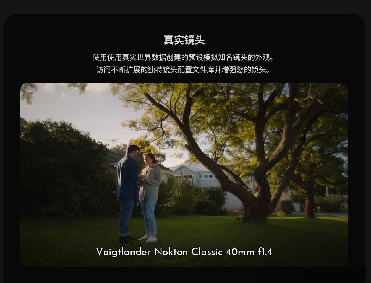 达芬奇插件：真实电影相机镜头快速模拟效果插件 LensNode v1.0.2 for DaVinci MAC（13560）