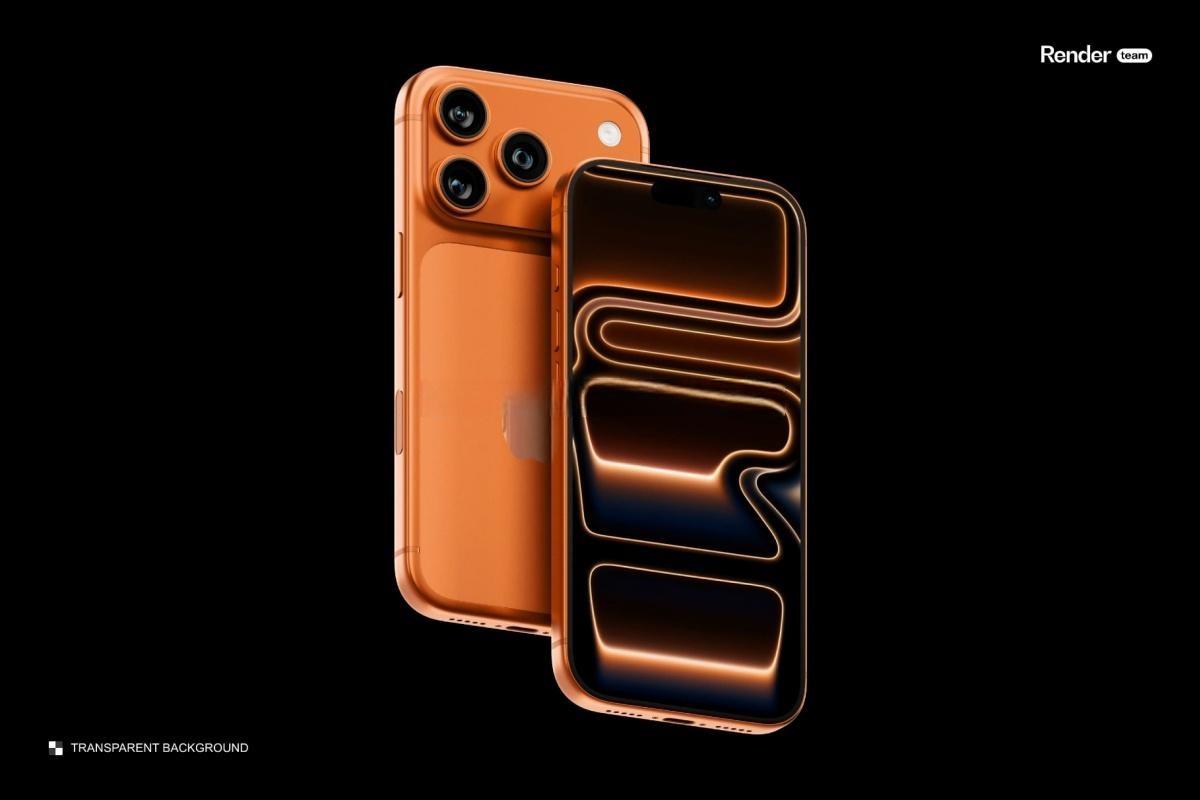 极简iPhone 17 Pro手机UI界面屏幕设计展示PSD样机 Phone 17 Pro Mockup Set（13558）