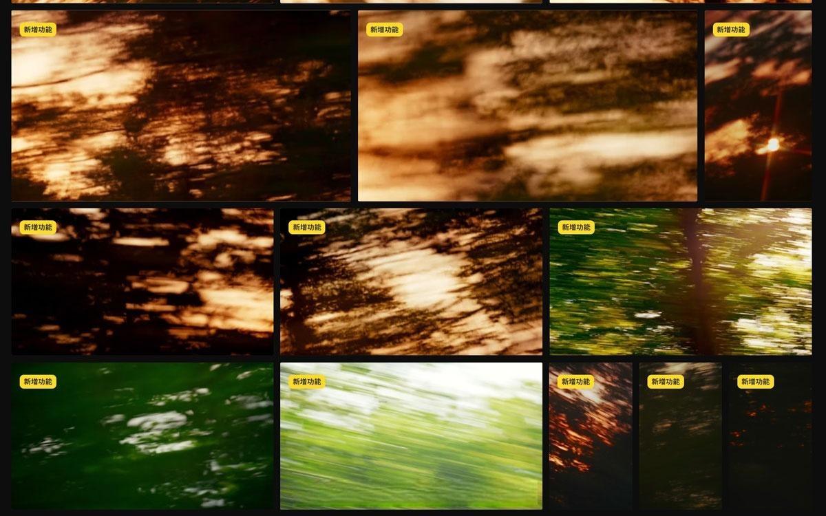 Artlist 63个复古王家卫慢快门风格夕阳、树木、自然环境、擦拭转场过渡视频素材 包含横竖屏（13325）