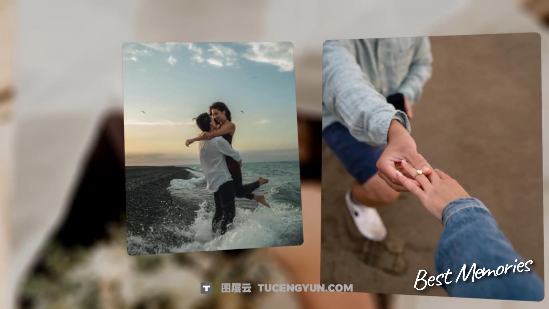 达芬奇模板：浪漫婚礼周年生日派对假期旅行回忆作品集照片相册（13224）