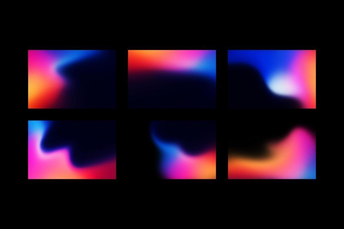 18种现代炫彩弥散光模糊颗粒渐变复古酸性背景底纹 Vibrant Gradient Textures（13334）