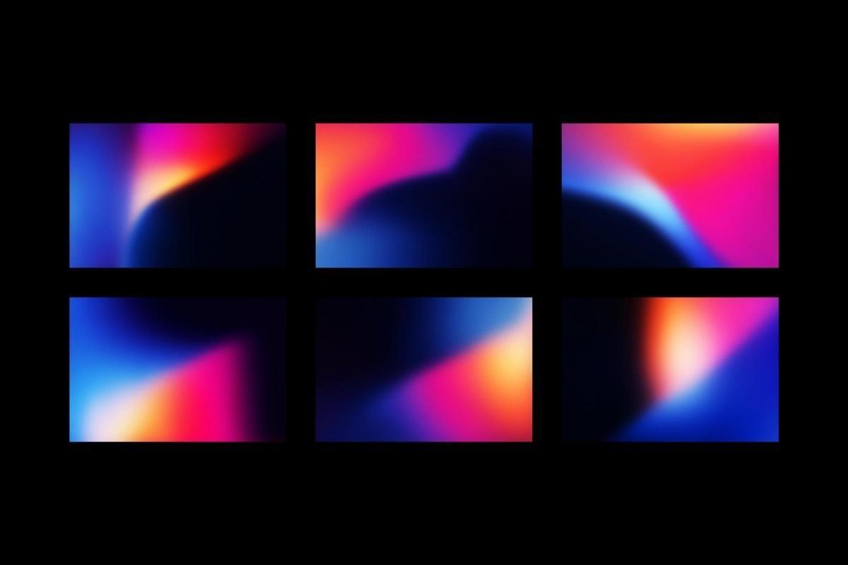 18种现代炫彩弥散光模糊颗粒渐变复古酸性背景底纹 Vibrant Gradient Textures（13334）