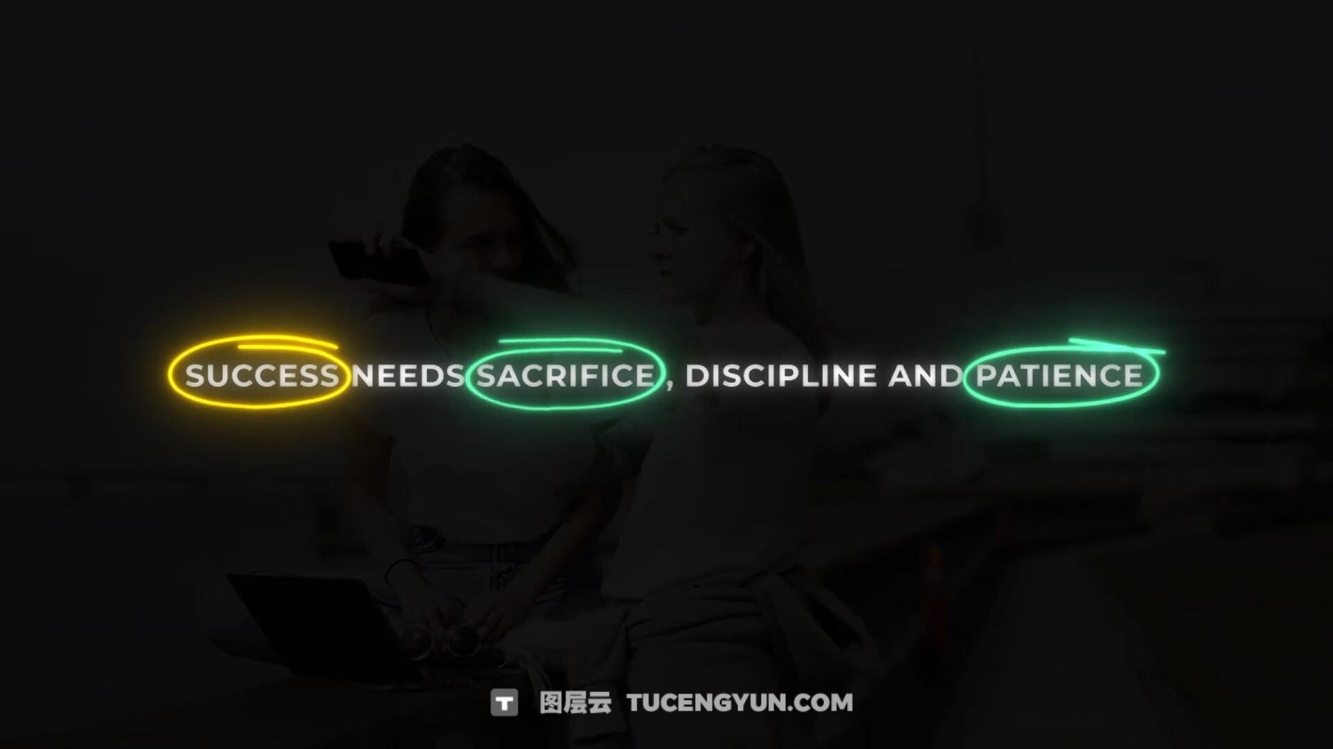 达芬奇预设：创意文本高亮发光画圈划线标注突出显示动画预设 Text Highlight Generator（13395）