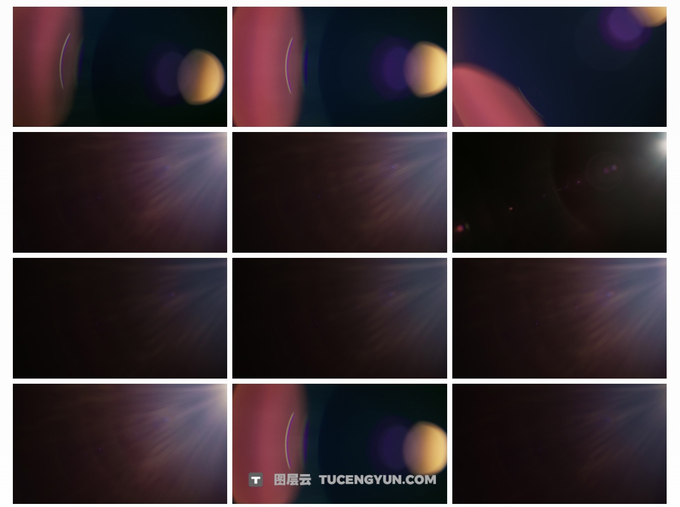 50个ARRI电影级深红色温暖镜头光晕耀斑纹理叠加背景视频素材 Lens Distortions – Master Prime（13878）