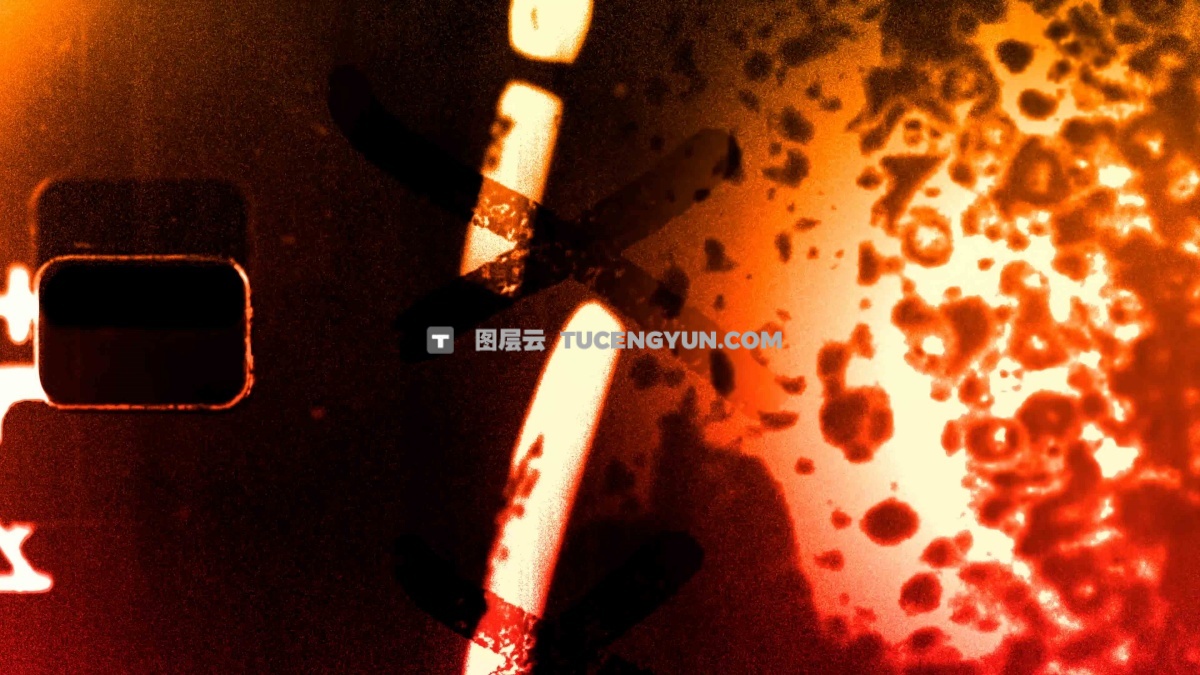 复古美感胶片纹理损坏划痕灰尘磨损叠加层无缝转场过渡+音效素材 GRUNGY Film Damage with SOUND（13256）