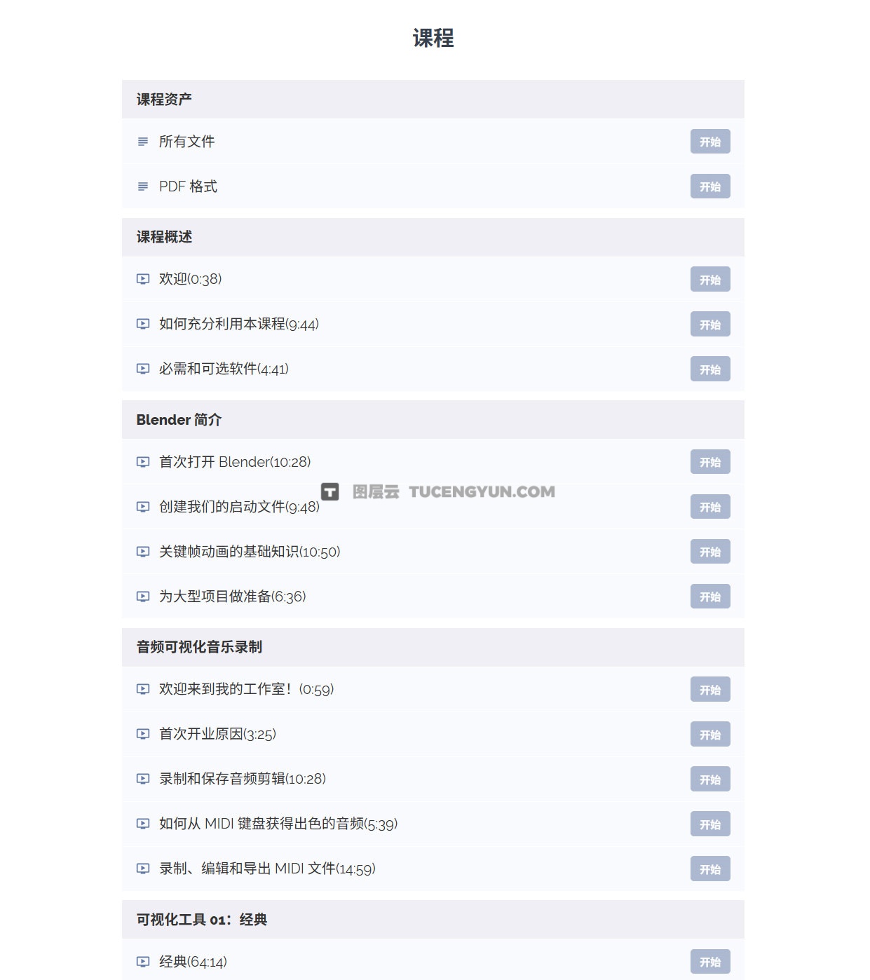 大师课程：Blender创作音频可视化动画制作大师班 +项目文件 中文字幕 Blender Market Audio Visualizer Masterclass By Polyfjord（13369）