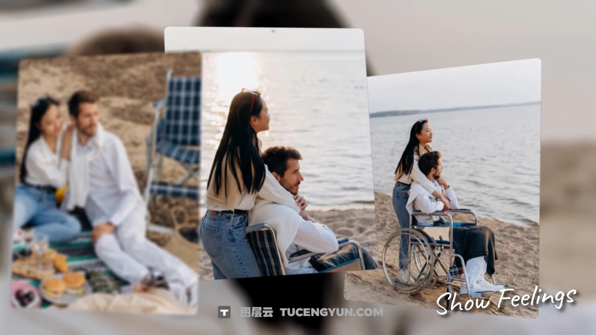 达芬奇模板：浪漫婚礼周年生日派对假期旅行回忆作品集照片相册（13224）