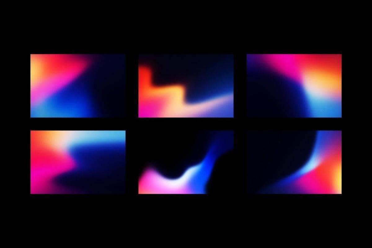 18种现代炫彩弥散光模糊颗粒渐变复古酸性背景底纹 Vibrant Gradient Textures（13334）