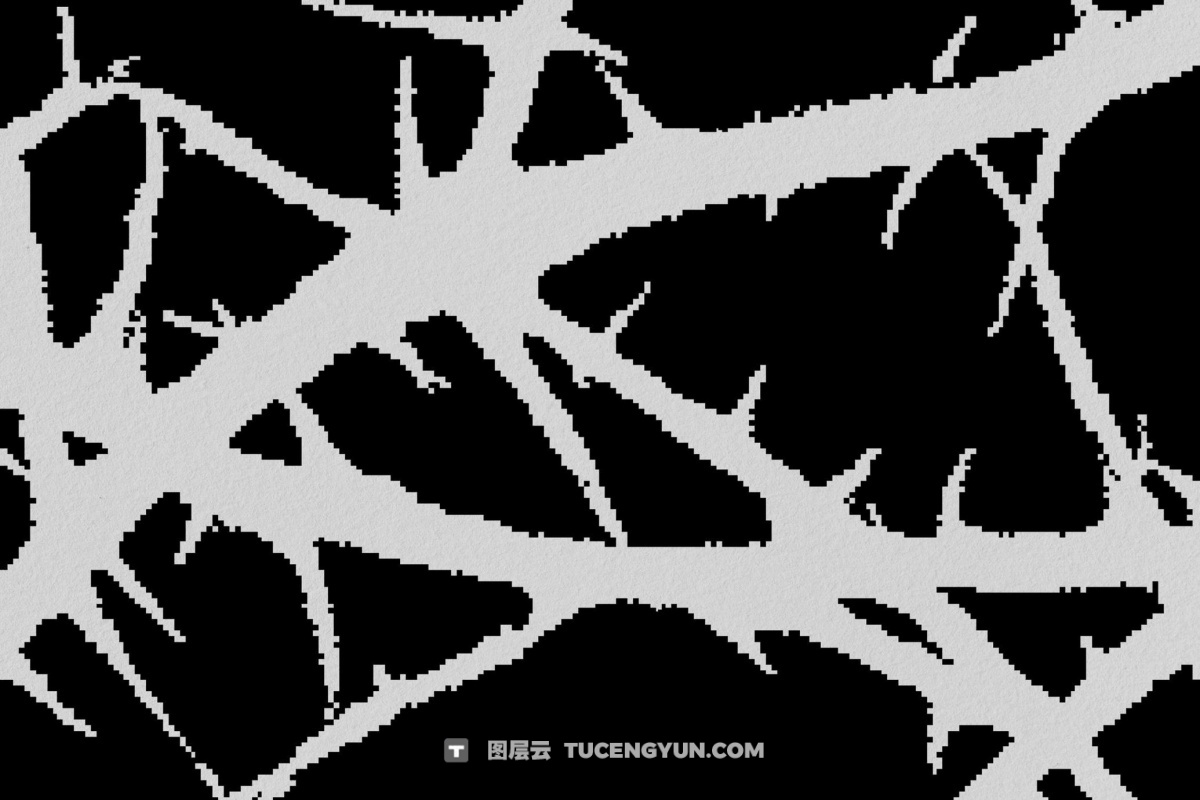 120款暗黑仿旧Y2K低保真像素颗粒位图艺术AI矢量插画图形PNG图片设计元素套装 Dark Aesthetic Dithering Graphic Bundle（13257）